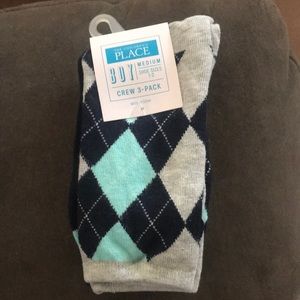 Boys 3-pack Decorated Crew Socks!